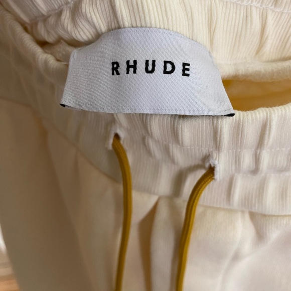 RHUDE Sweat Shorts Vintage White Size Small - Picture 4 of 5